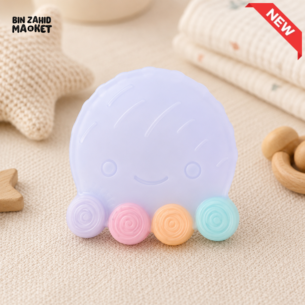 FARLIN SILICONE GUM SOOTHER - BLUE OCTOPUS