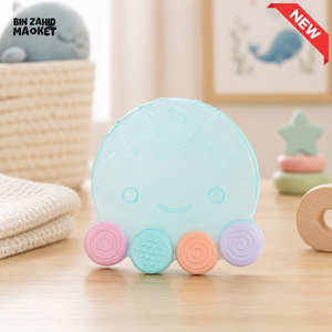 FARLIN SILICONE GUM SOOTHER - GREEN OCTOPUS