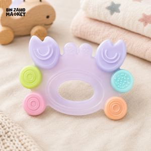 FARLIN SILICONE GUM SOOTHER - LAVENDAR CRAB
