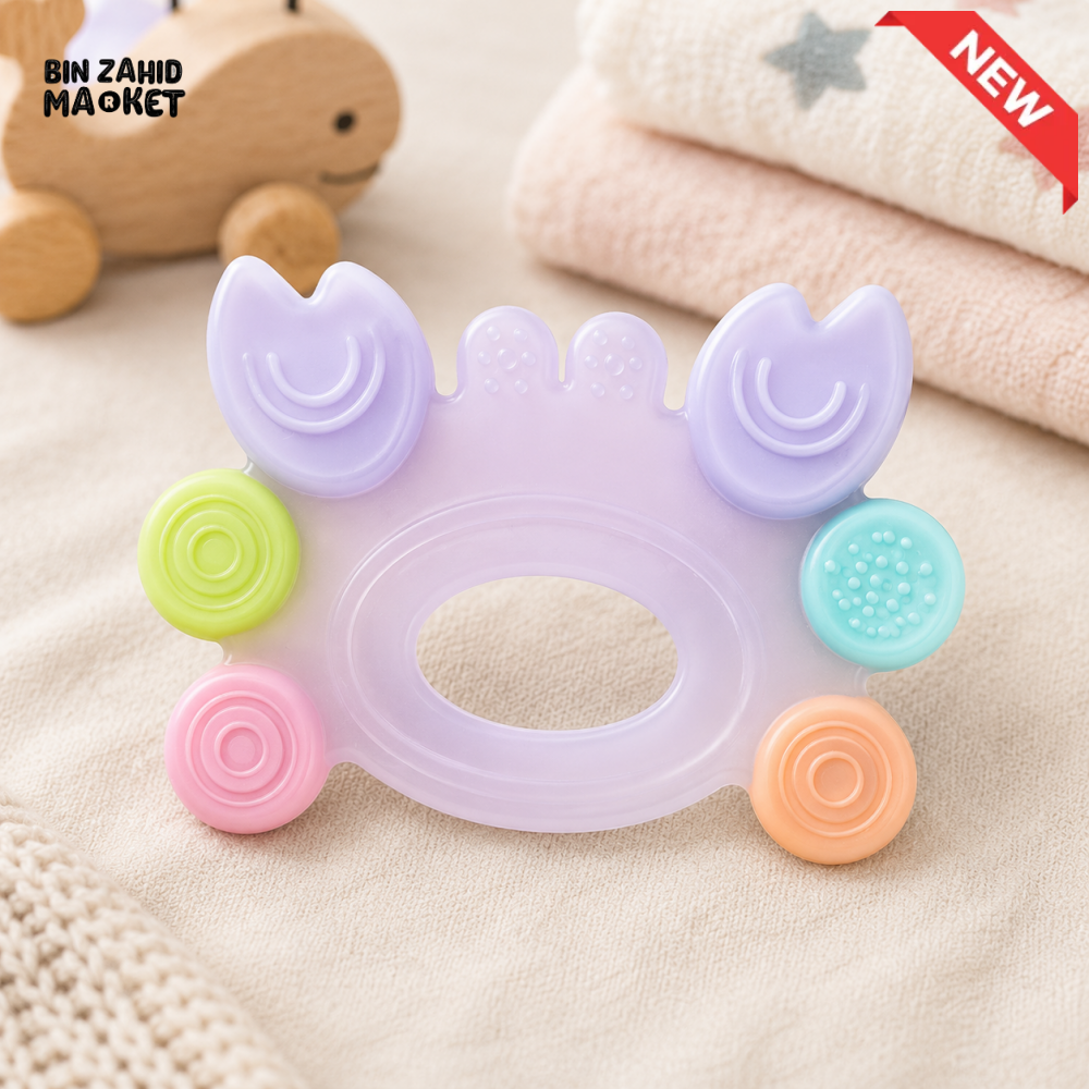 FARLIN SILICONE GUM SOOTHER - LAVENDAR CRAB