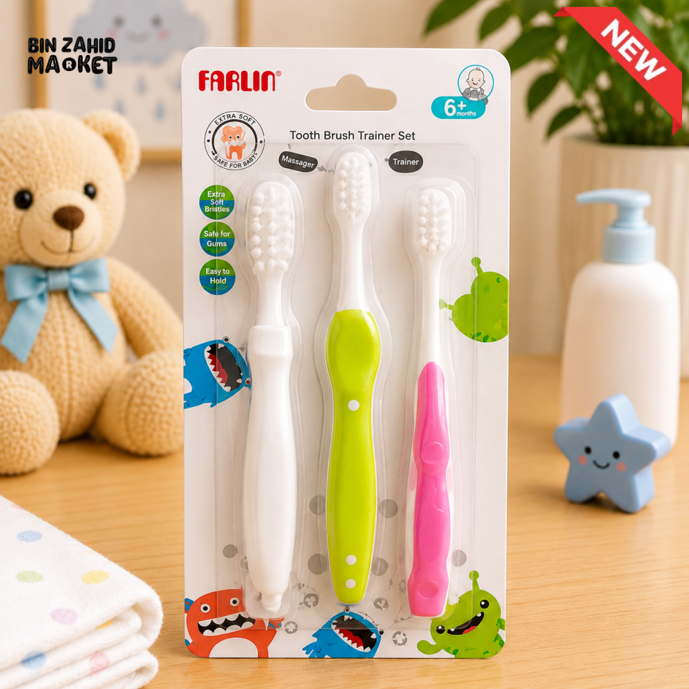 FARLIN THREE STAGES TOOTH BRUSH SET