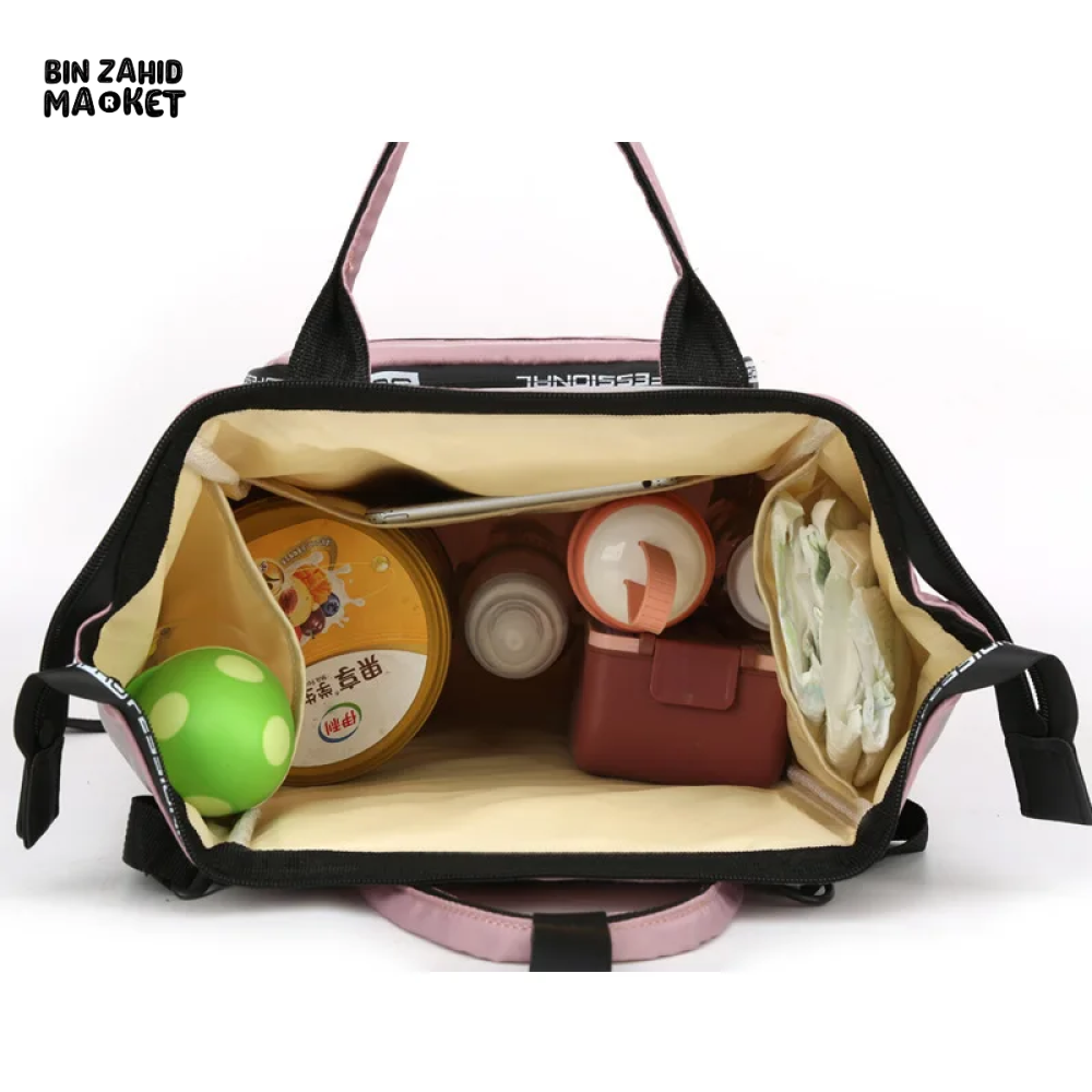 FASHIONABLE MOMMY BACKPACK LARGE CAPACITY TRAVEL STORAGE BAG