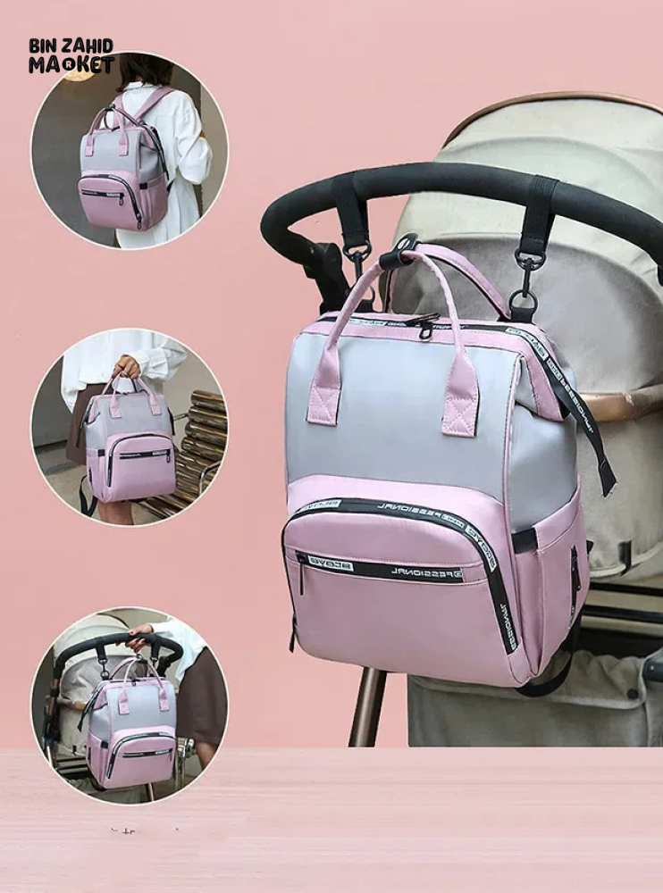 FASHIONABLE MOMMY BACKPACK LARGE CAPACITY TRAVEL STORAGE BAG
