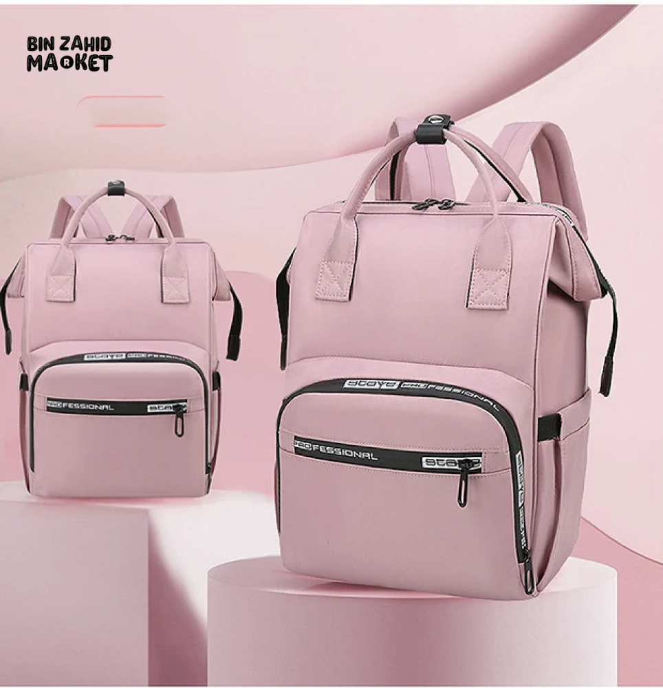 FASHIONABLE MOMMY BACKPACK LARGE CAPACITY TRAVEL STORAGE BAG