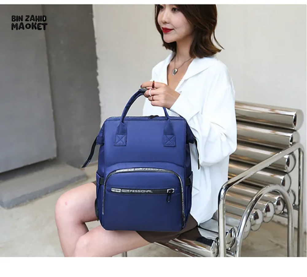 FASHIONABLE MOMMY BACKPACK LARGE CAPACITY TRAVEL STORAGE BAG