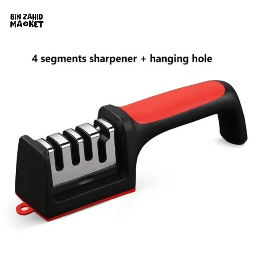 FAST 4-STAGE PROFESSIONAL KNIFE SHARPENER – SHARPENING & CUTTING TOOL FOR KITCHEN BLADES