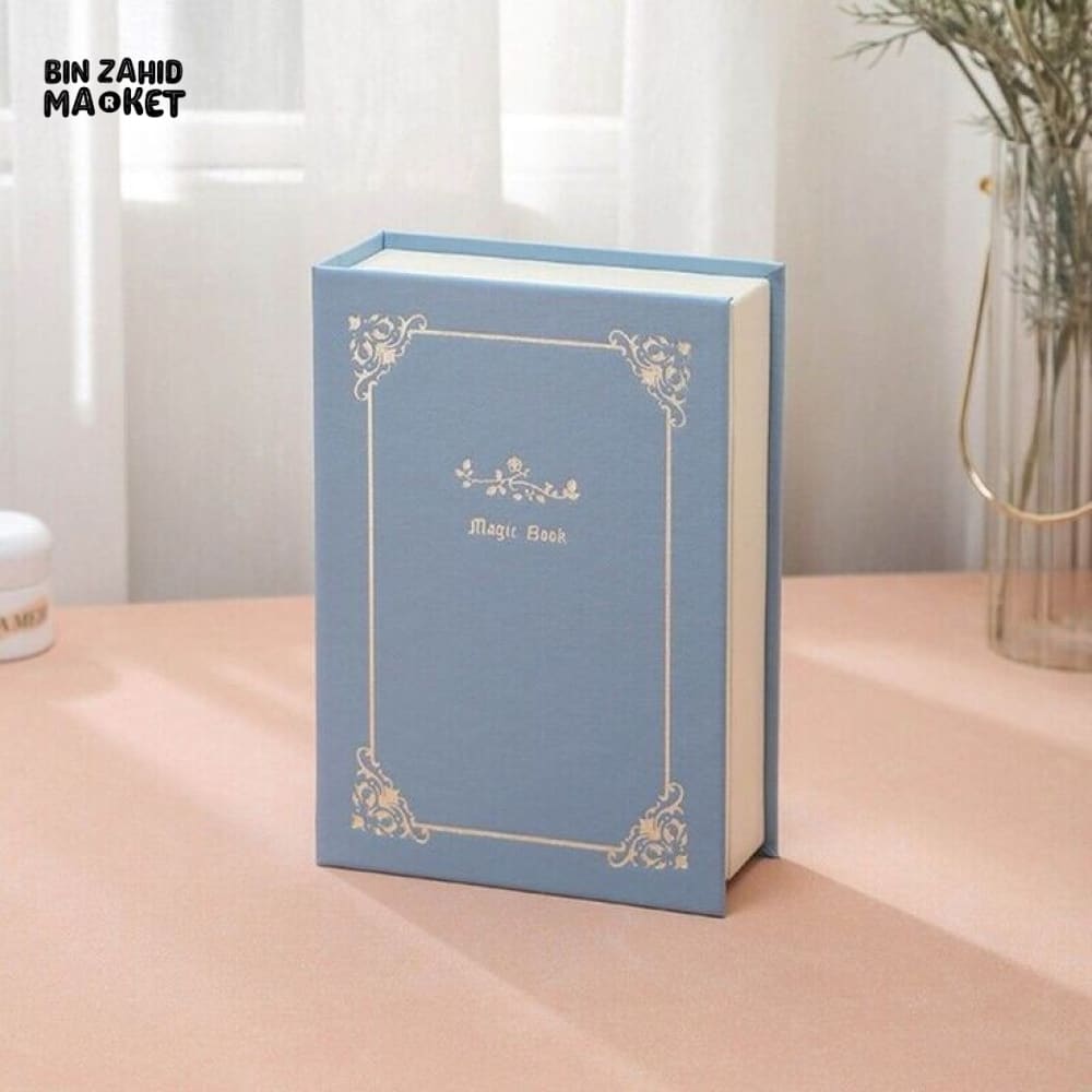 FAUX BOOK SHAPED JEWELRY BOX WITH MAGNETIC LOCK
