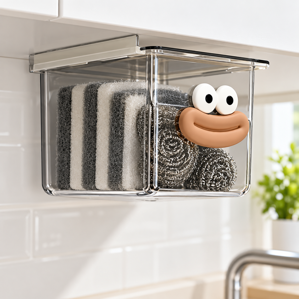 Smiley Hanging Sponge Holder