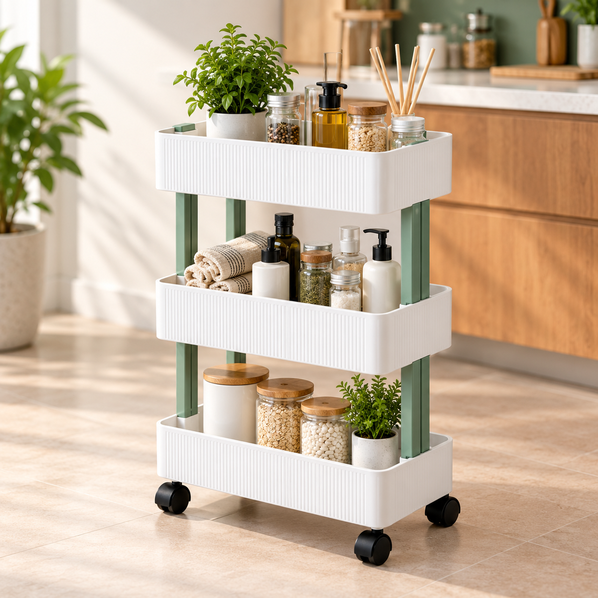 3 - Tier Storage Trolley