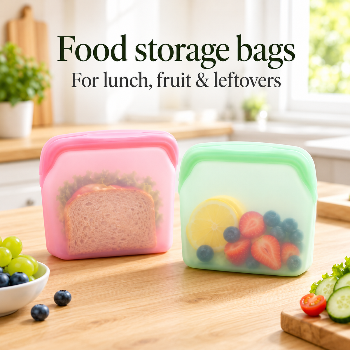Food Storage Bags - 600ml
