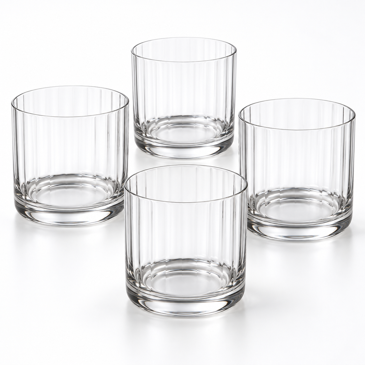 Danny Home 4 Piece Ribbed Tumbler Set - 420 ml