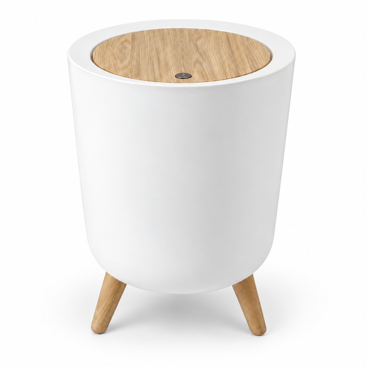 Danny Home White Tripod Waste Bin - 7 LITRE
