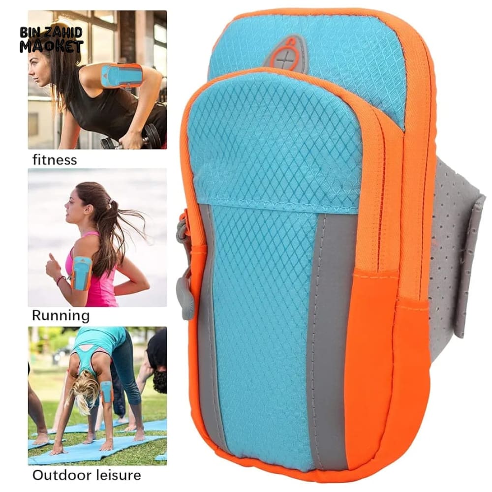 FITNESS ARM BAG – PHONE HOLDER WITH ZIP POCKET FOR KEYS & ID