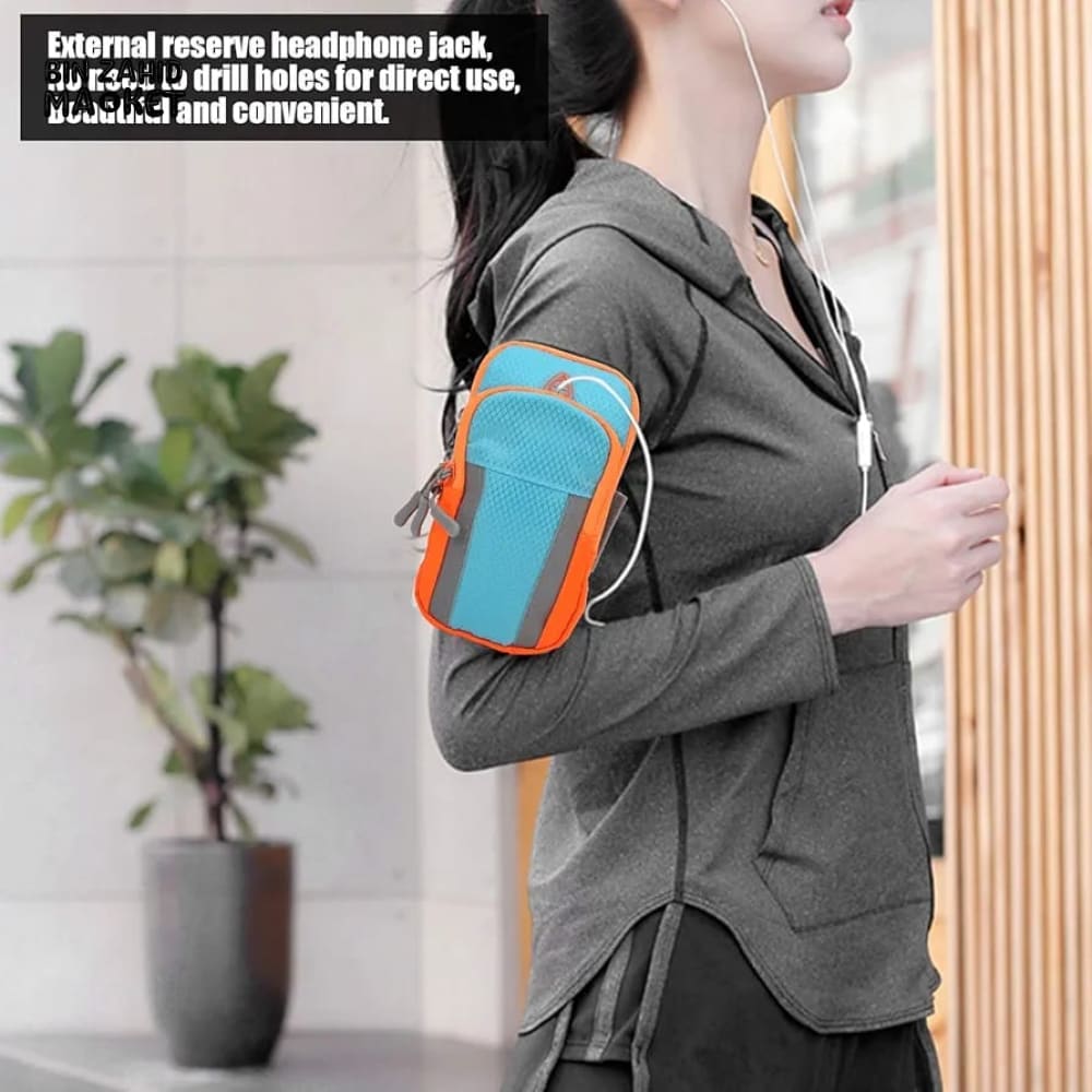 FITNESS ARM BAG – PHONE HOLDER WITH ZIP POCKET FOR KEYS & ID