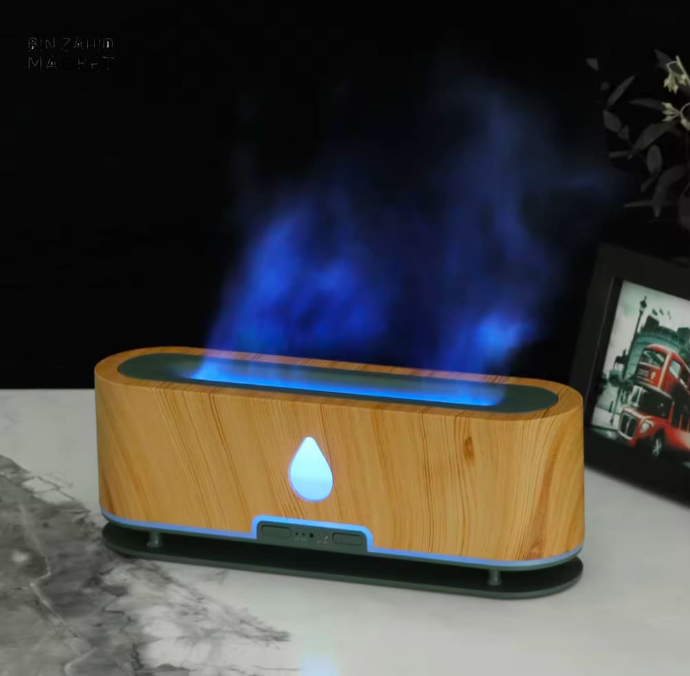 FLAME HUMIDIFIER WITH REMOTE – AROMA DIFFUSER & COOL MIST