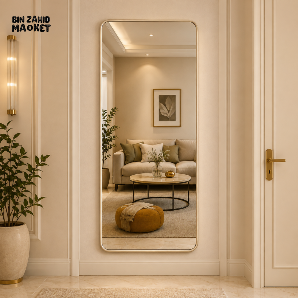 FLEXIBLE OVAL SELF-ADHESIVE WALL MIRROR