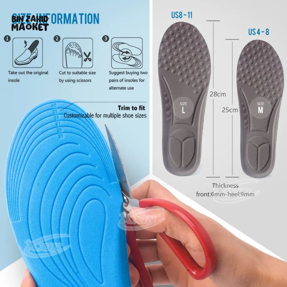FLEXIBLE & SKIN FRIENDLY SHOE INSOLE