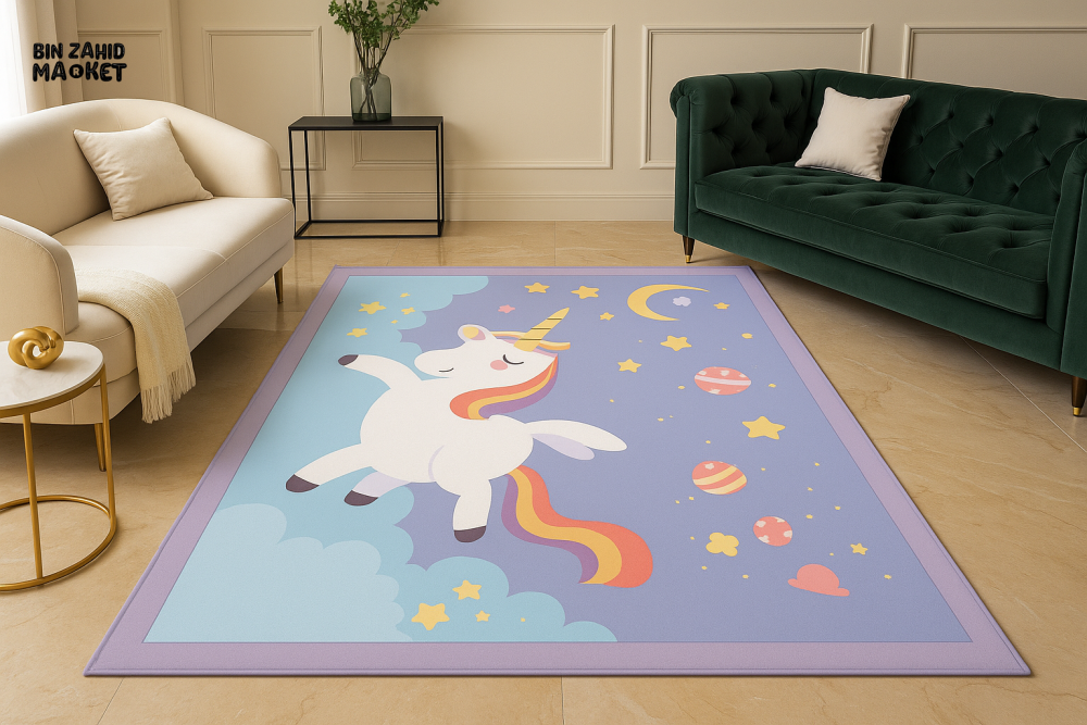 FLOOR MAT FOR LIVING ROOM AND BEDROOM DECOR - UNICORN WELCOME MAT