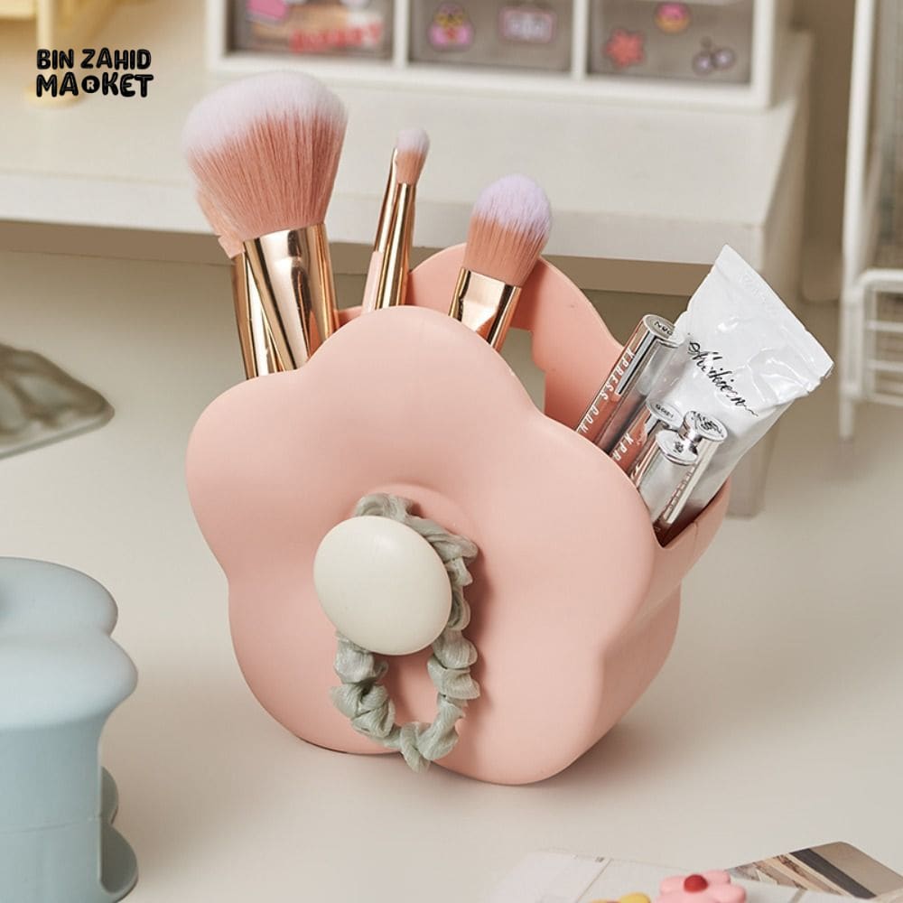 FLOWER SHAPED MULTIPURPOSE STORAGE HOLDER – BATHROOM & VANITY ORGANIZER
