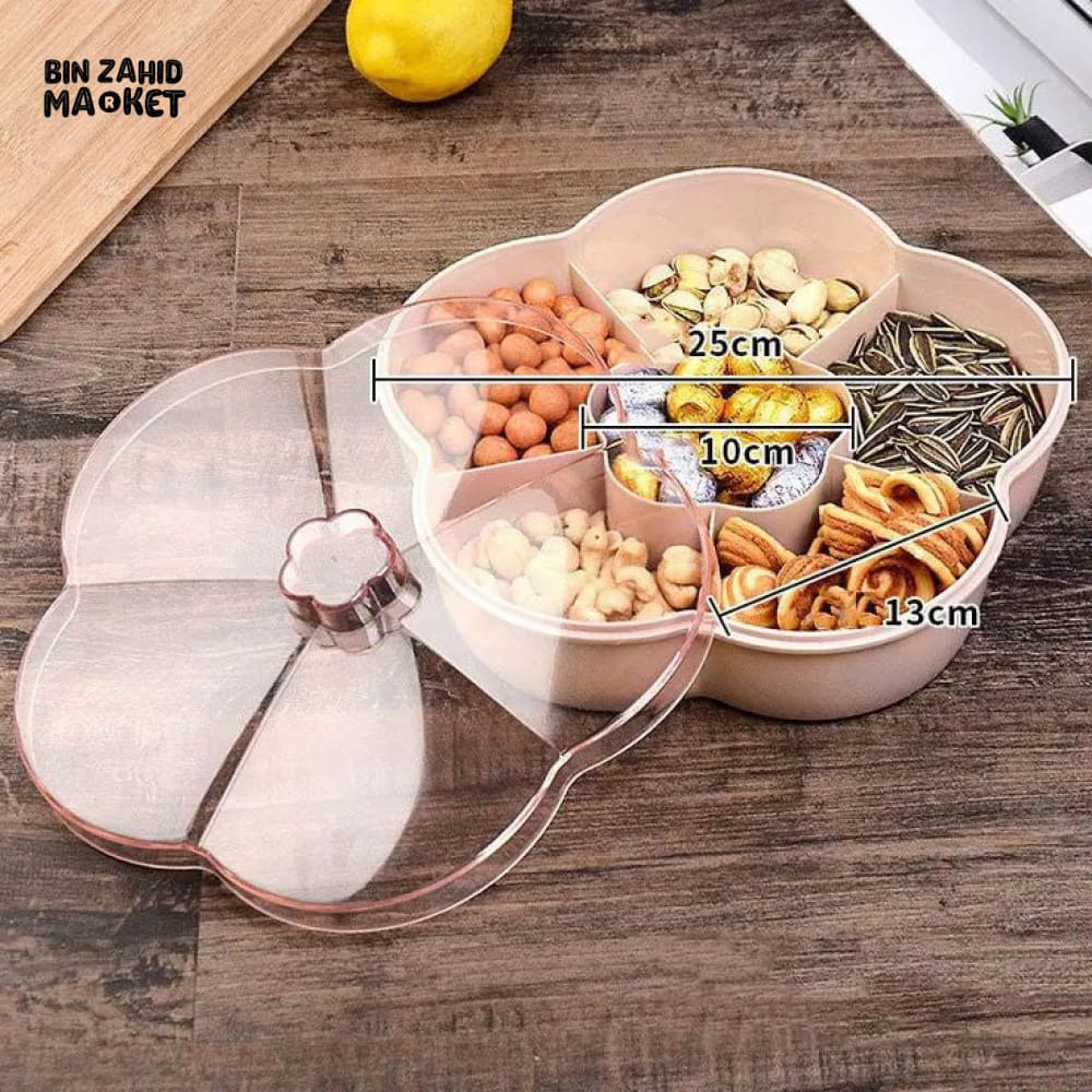 FLOWER SHAPED SNACK SERVING TRAY
