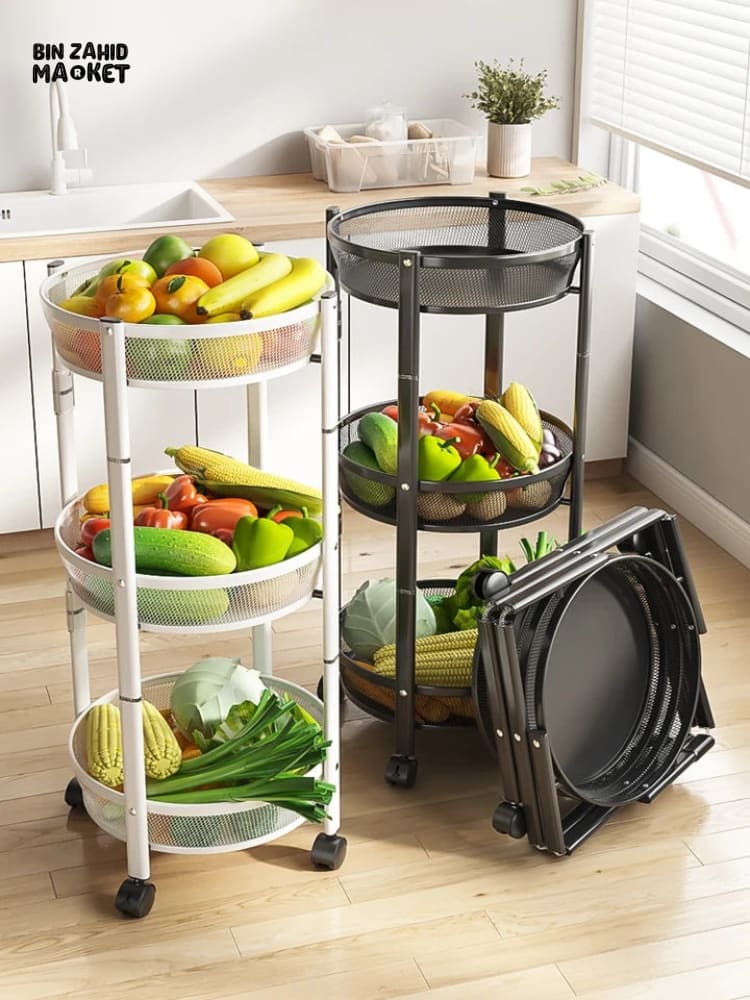 FOLDABLE 3 LAYERS IRON TROLLY