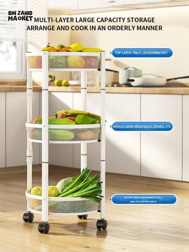 FOLDABLE 3 LAYERS IRON TROLLY