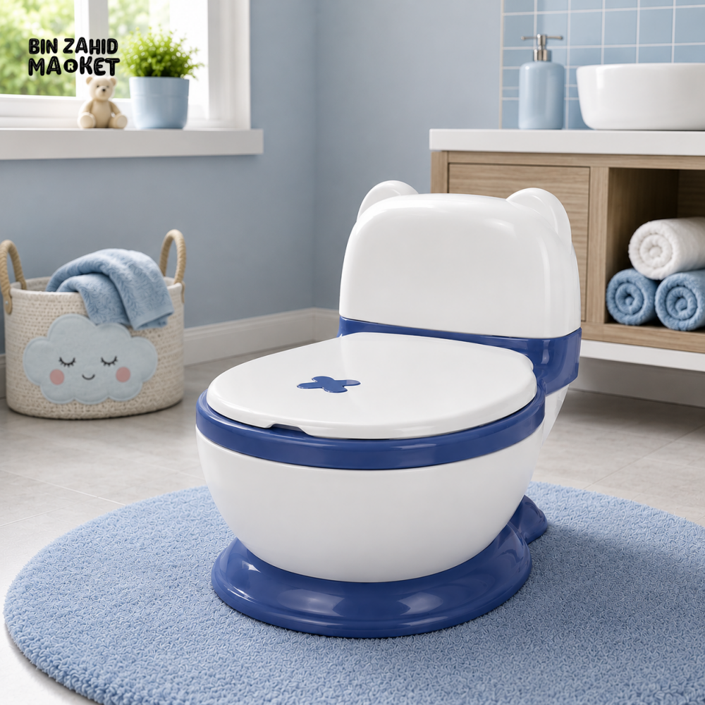 FOLDABLE BABY POTTY TRAINING SEAT - BLUE