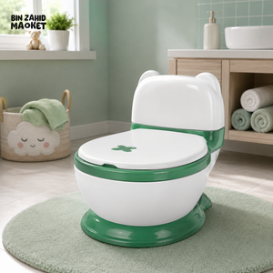 FOLDABLE BABY POTTY TRAINING SEAT - GREEN