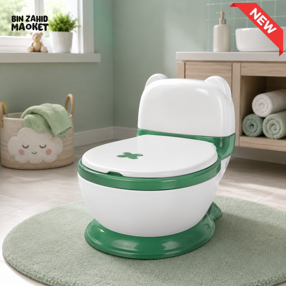 FOLDABLE BABY POTTY TRAINING SEAT - GREEN