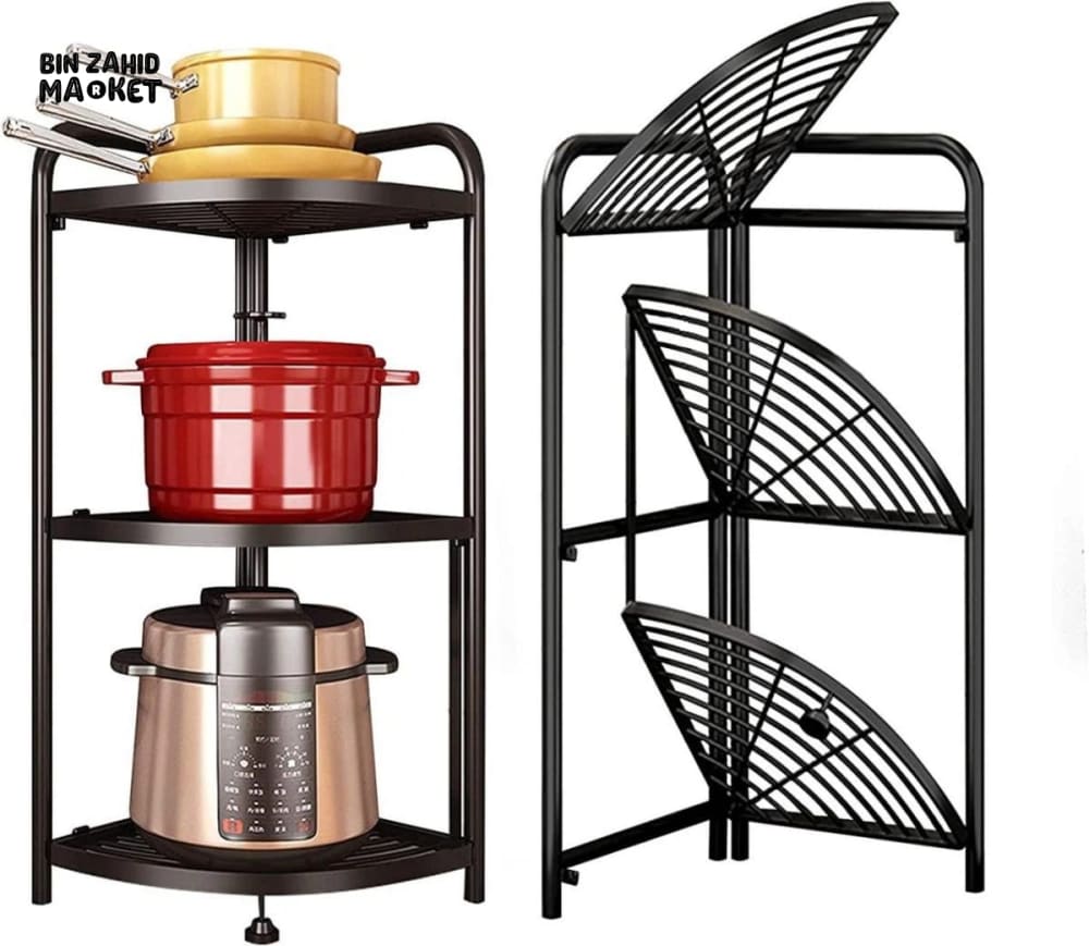 FOLDABLE CORNER SHELF WITH TRIPOD BASE