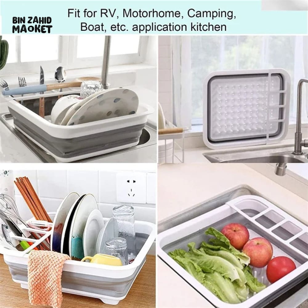 FOLDABLE DISHES DRAIN RACK