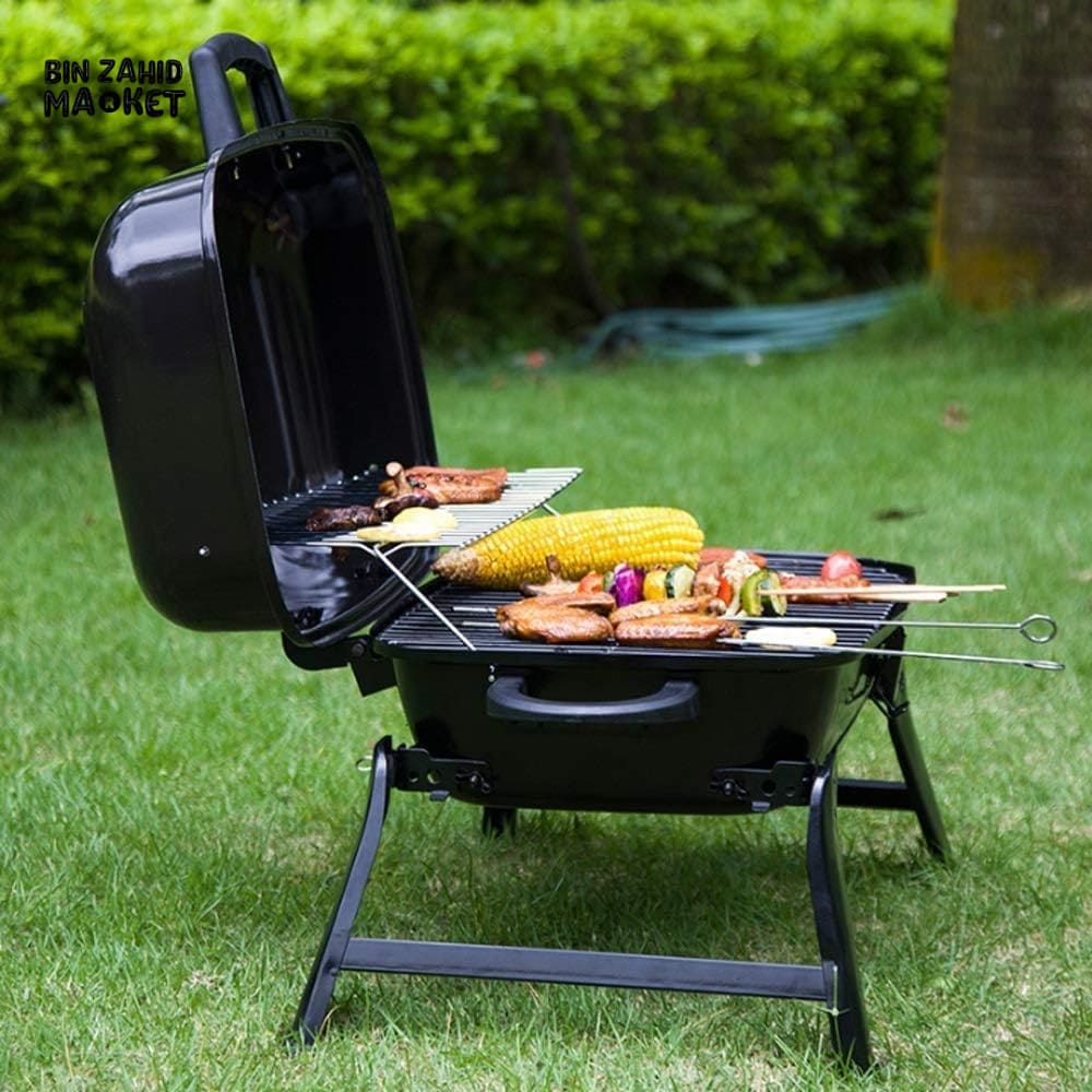 FOLDABLE TABLE TOP BARBEQUE GRILL