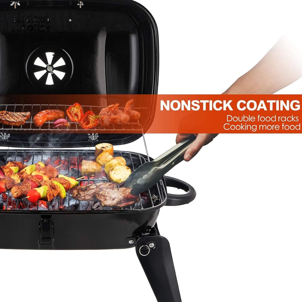 FOLDABLE TABLE TOP BARBEQUE GRILL