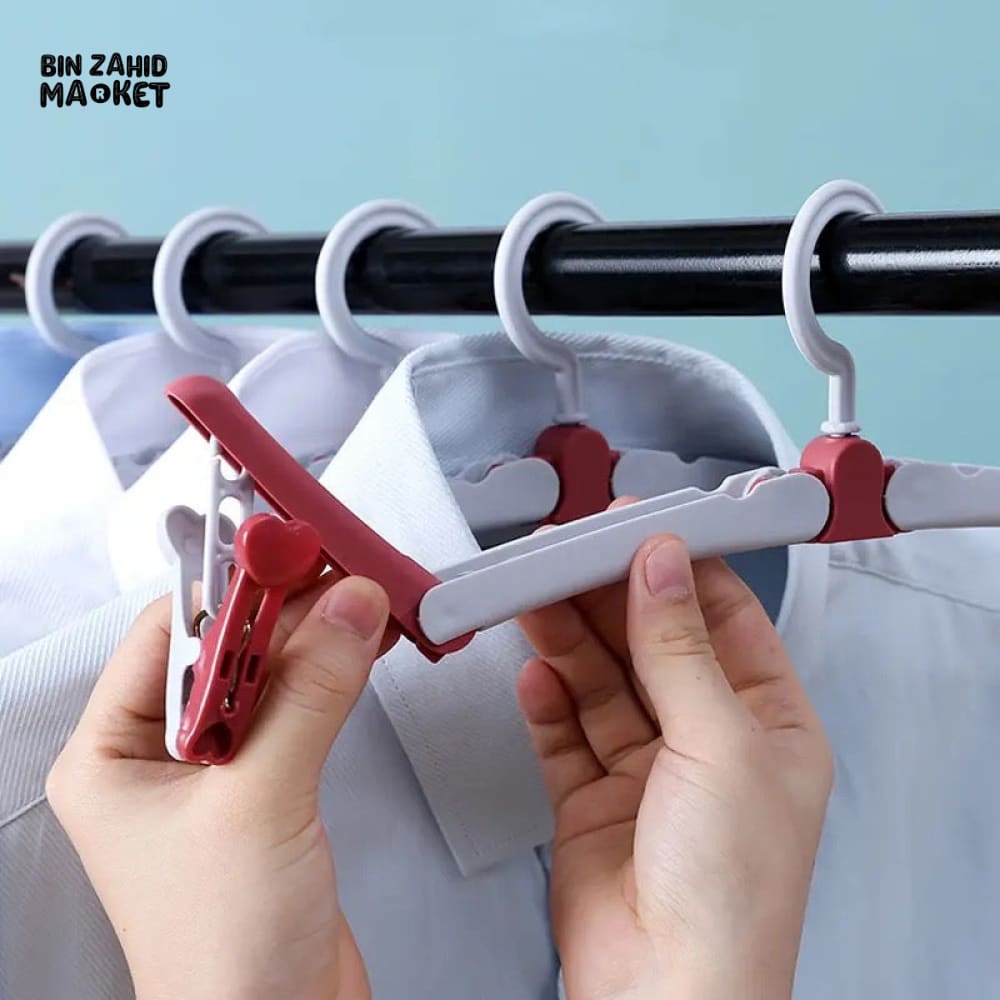 FOLDING WIND-PROOF CLOTH HANGER
