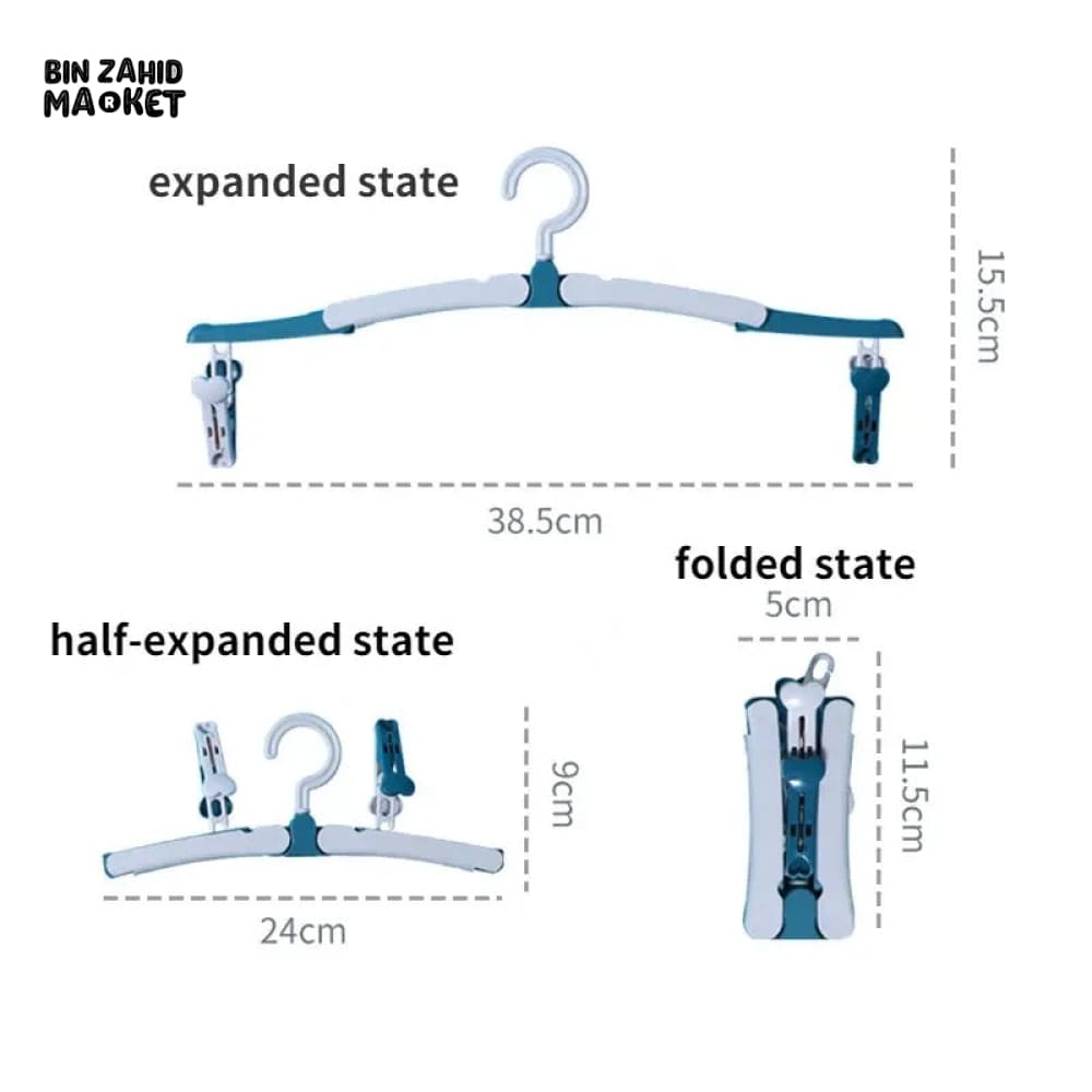 FOLDING WIND-PROOF CLOTH HANGER