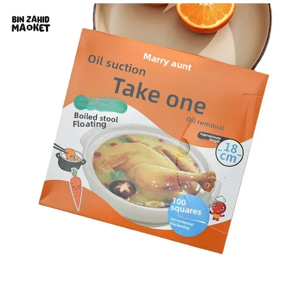 FOOD GRADE SOUP OIL ABSORBENT PAPER SPECIAL STEW & SOUP FILTER SHEETS 50 PCS FOR HOME COOKING & BAKING