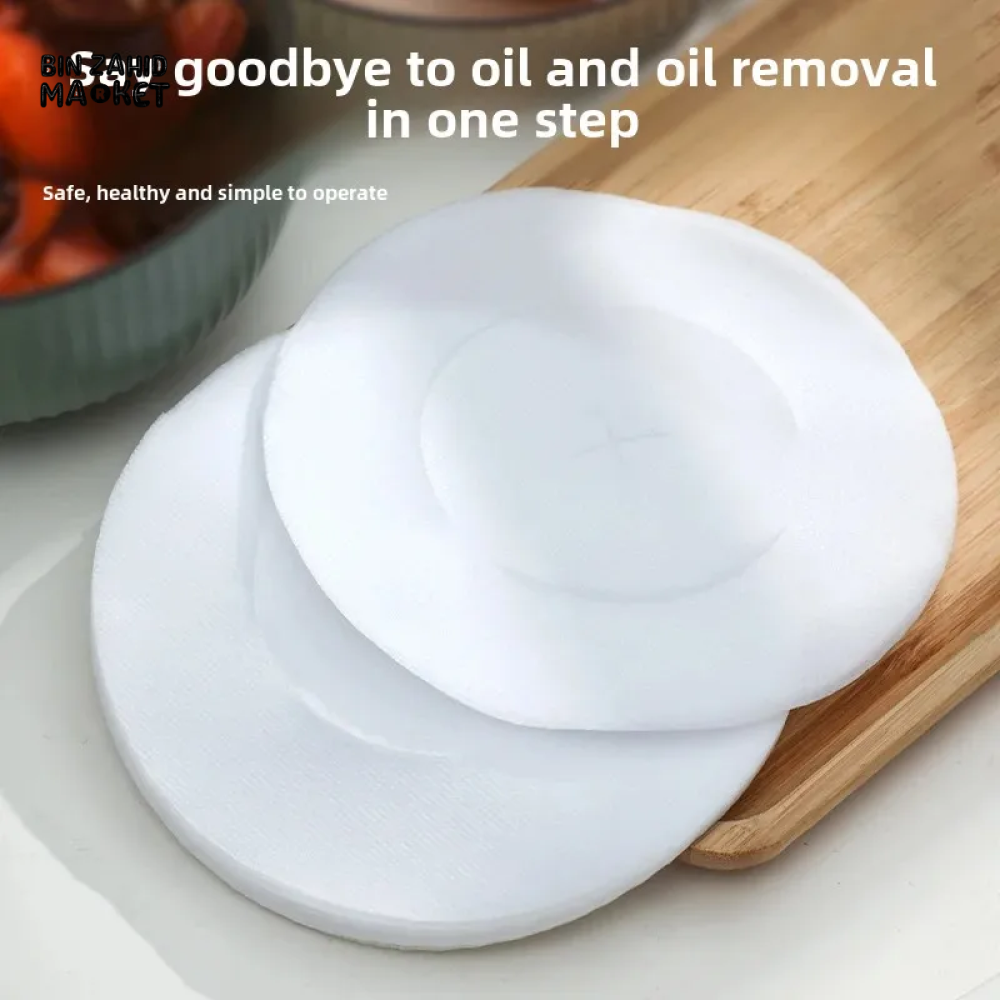 FOOD GRADE SOUP OIL ABSORBENT PAPER SPECIAL STEW & SOUP FILTER SHEETS 50 PCS FOR HOME COOKING & BAKING