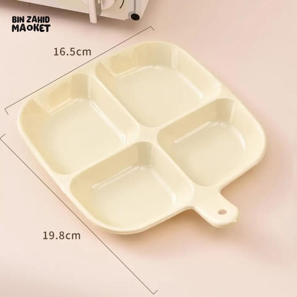 FOUR PARTS SERVING PLATE