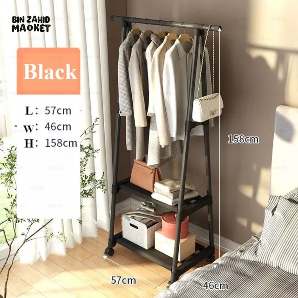 FREESTAND CLOTHES HANGER RACK - WHITE