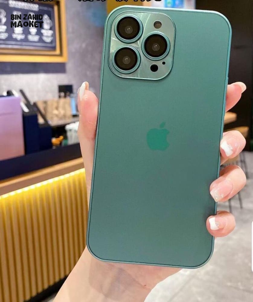 FROSTED GLASS LUXURY IPHONE CASE Green