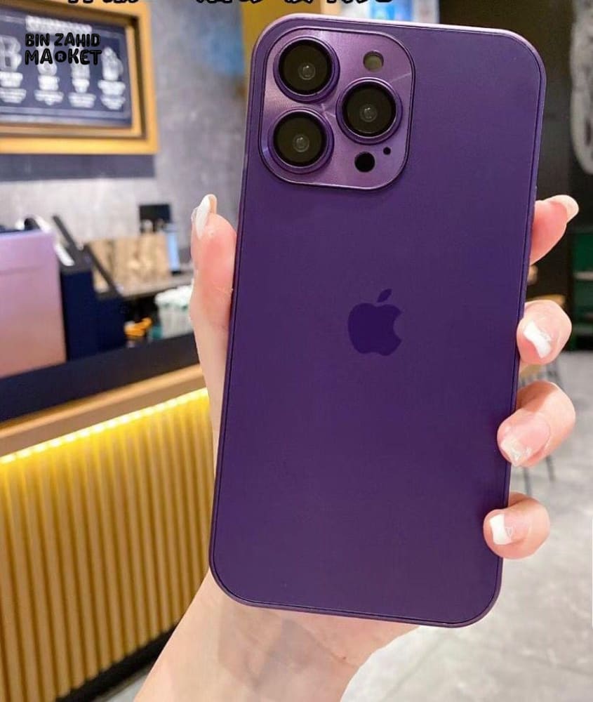 FROSTED GLASS LUXURY IPHONE CASE Purple