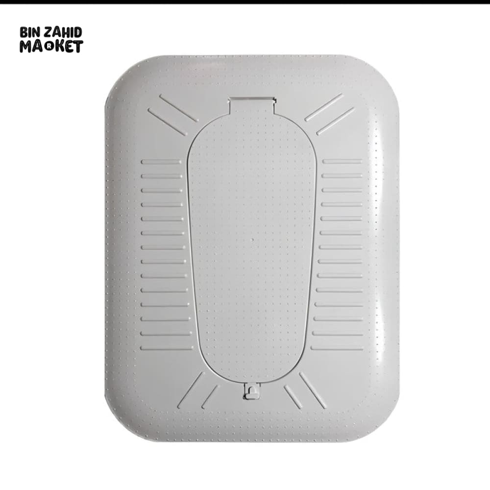 FULLY ENCLOSED SQUAT TOILET COVER WITH FOOT STEP ODOR STOPPER OPEN DESIGN