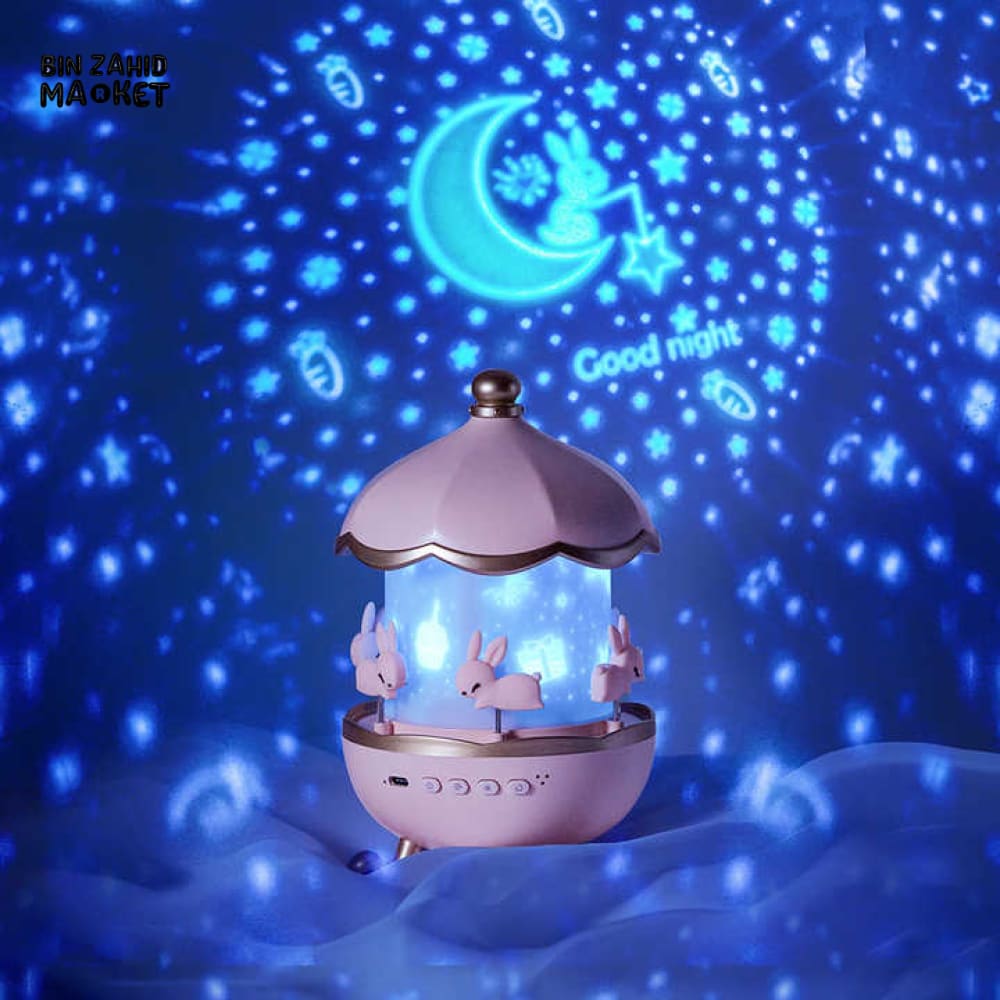 GALAXY STAR PROJECTOR NIGHT LAMP – 12 MOVIE DISCS 360° ROTATION