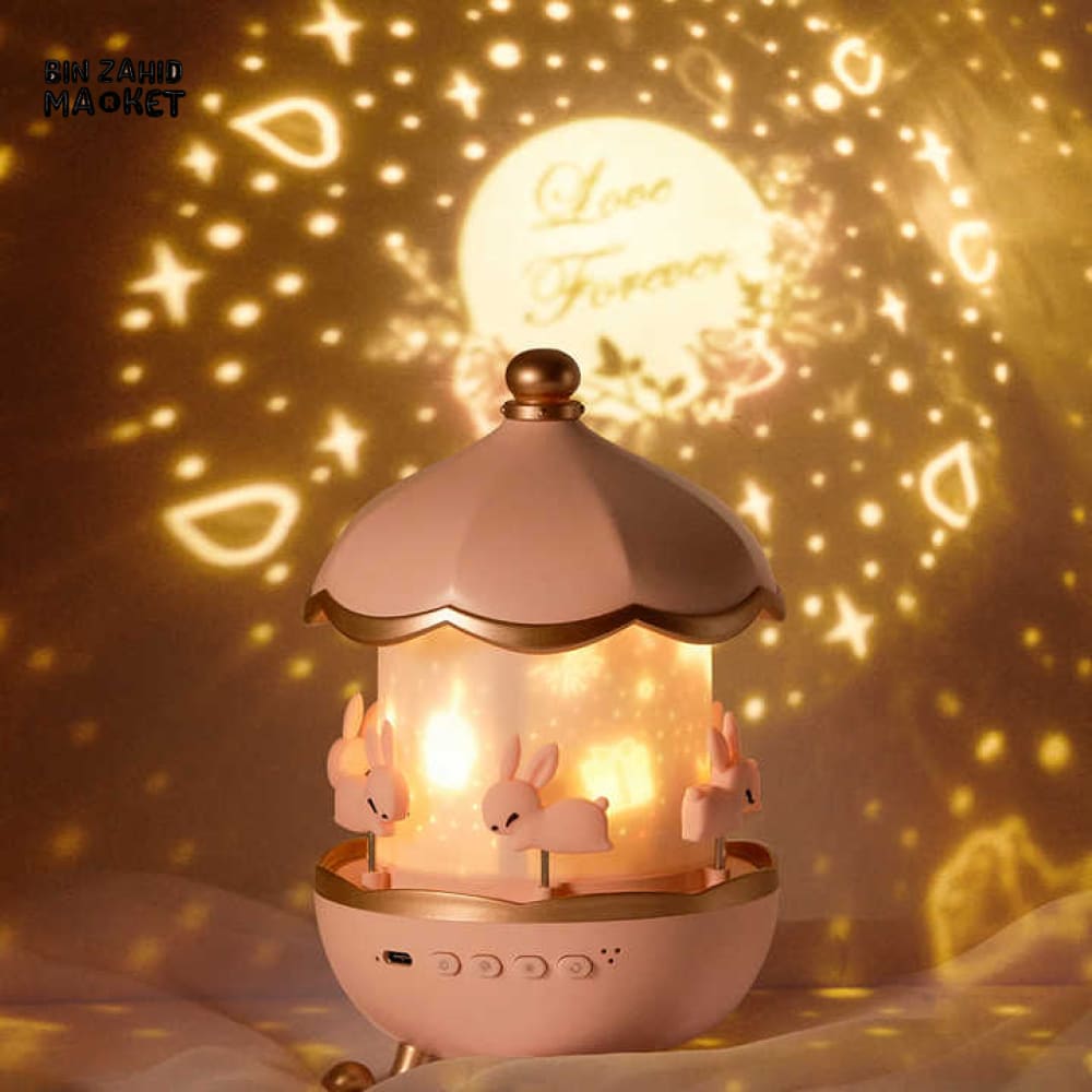 GALAXY STAR PROJECTOR NIGHT LAMP – 12 MOVIE DISCS 360° ROTATION