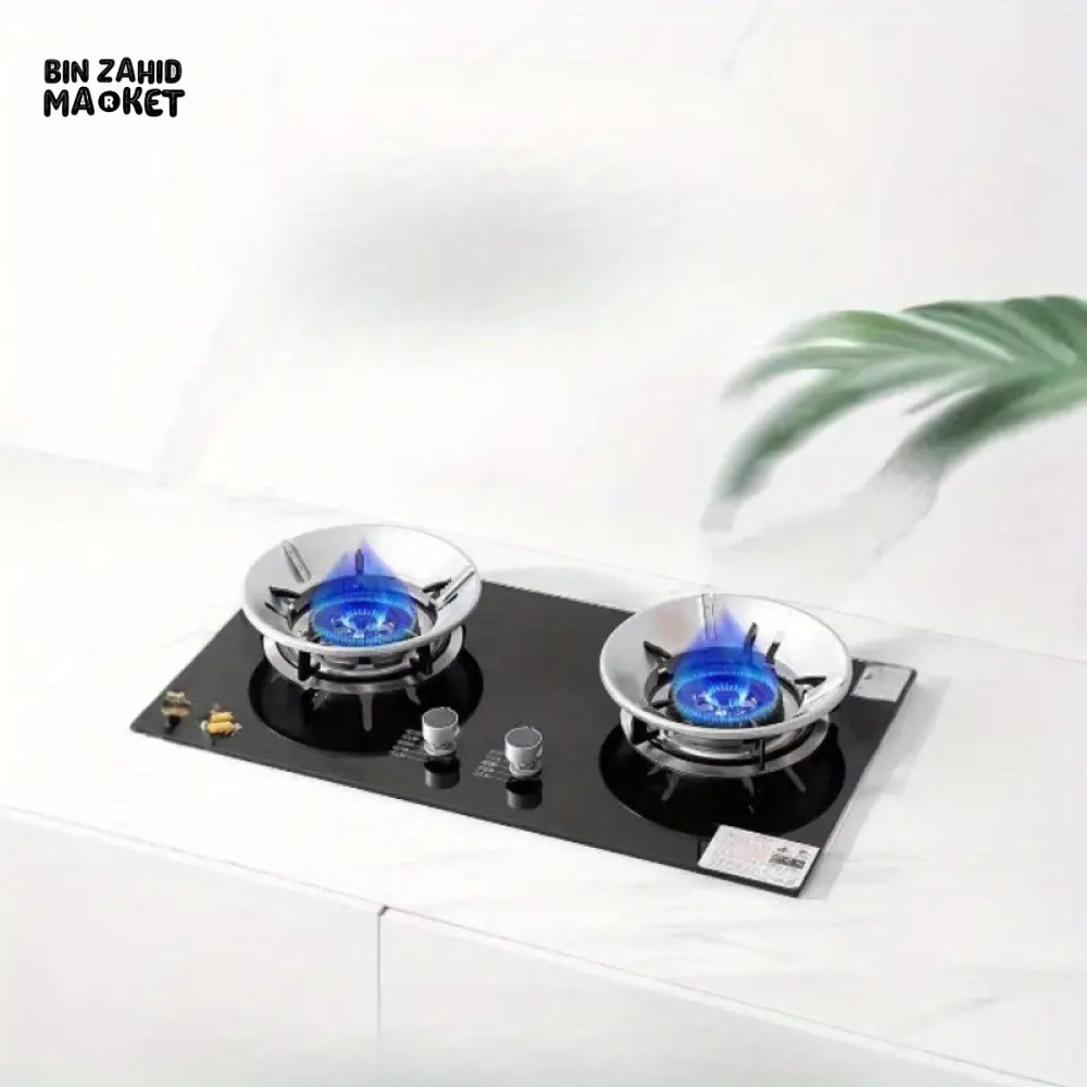 GAS STOVE HEAT CONCENTRATOR & POT SUPPORT RING – ANTI-SLIP WOK & PAN STAND FOR KITCHEN
