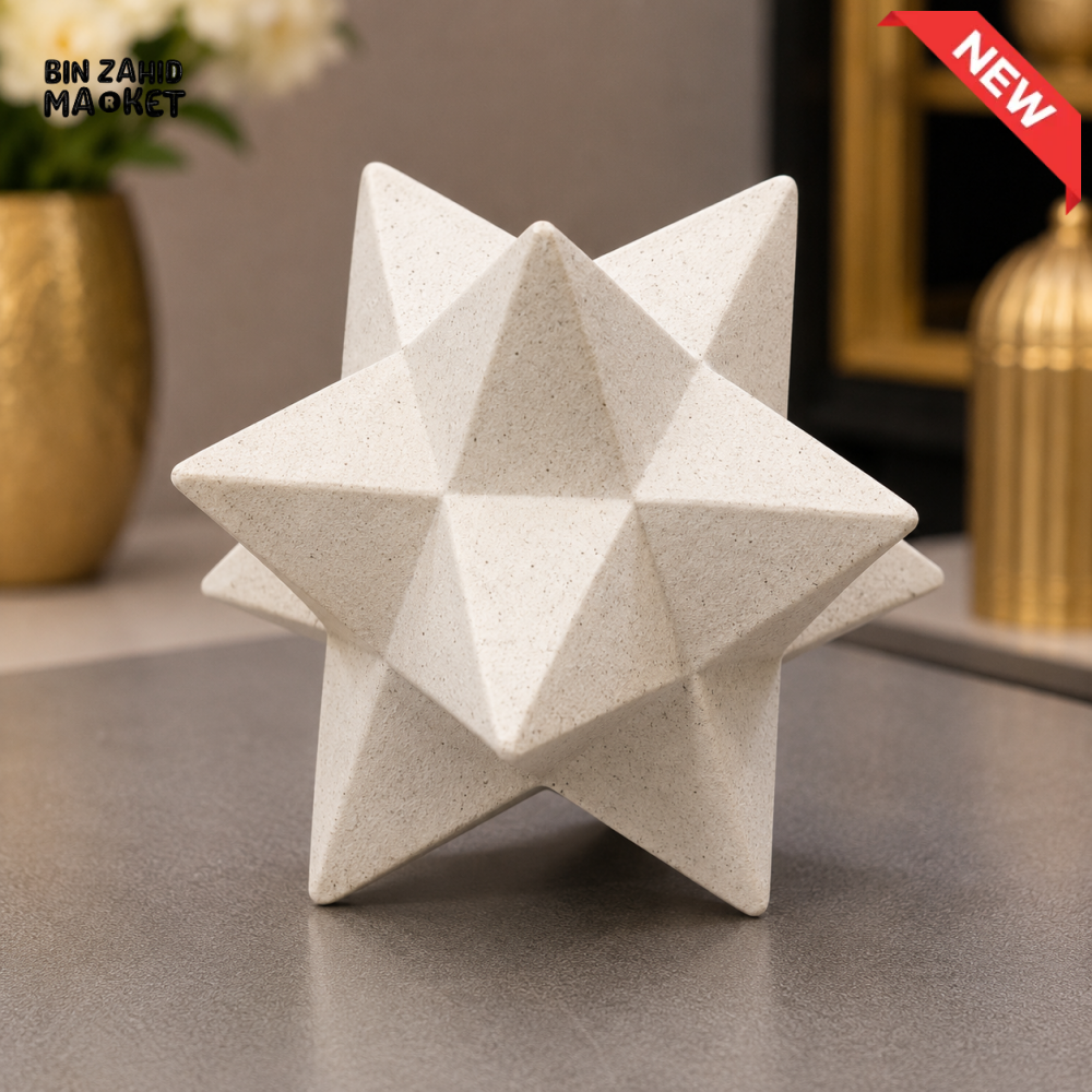 GEOMETRIC STAR DECORATIVE SCULPTURE