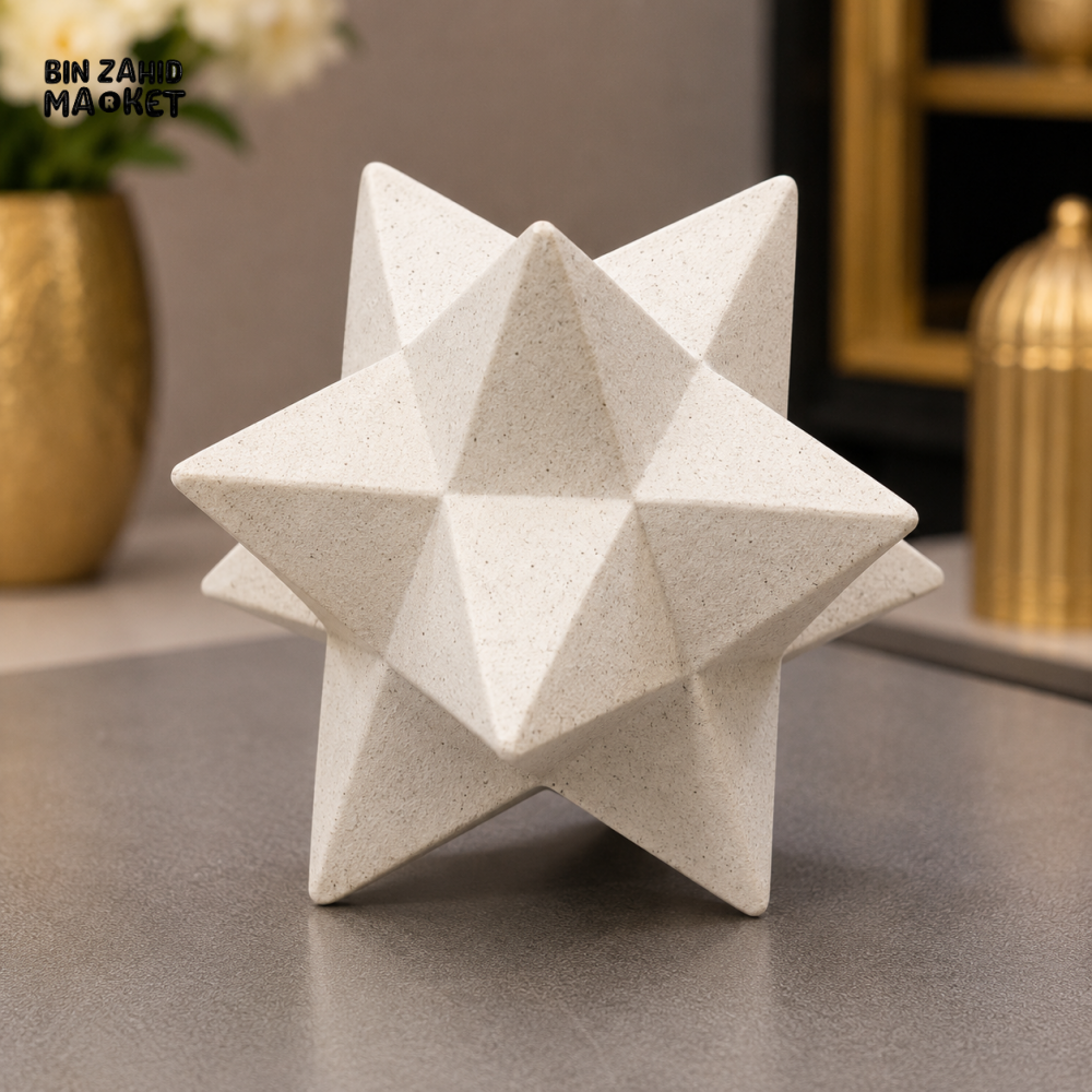 GEOMETRIC STAR DECORATIVE SCULPTURE