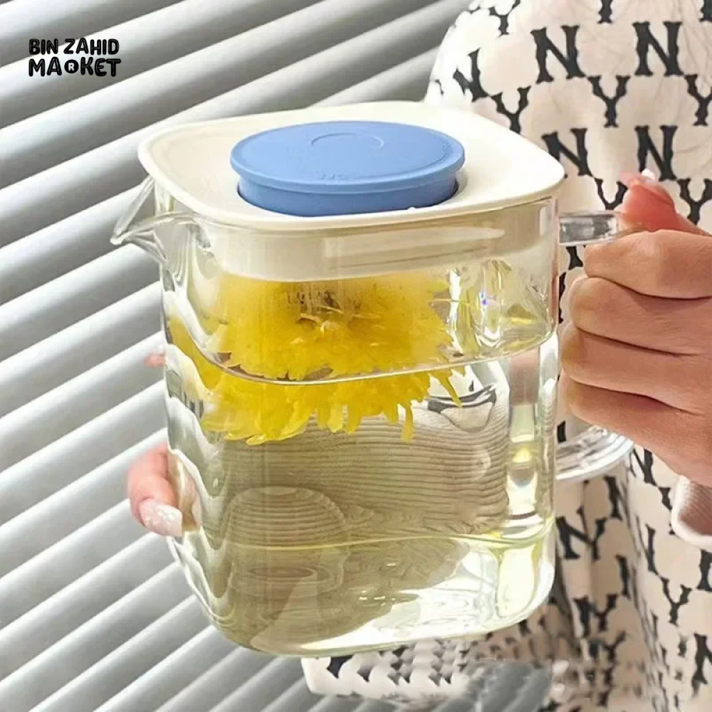 GLASS CUP FOR BREWING TEA – INTEGRATED TEA CUP WITH HANDLE TRANSPARENT TEA SEPARATION CUP