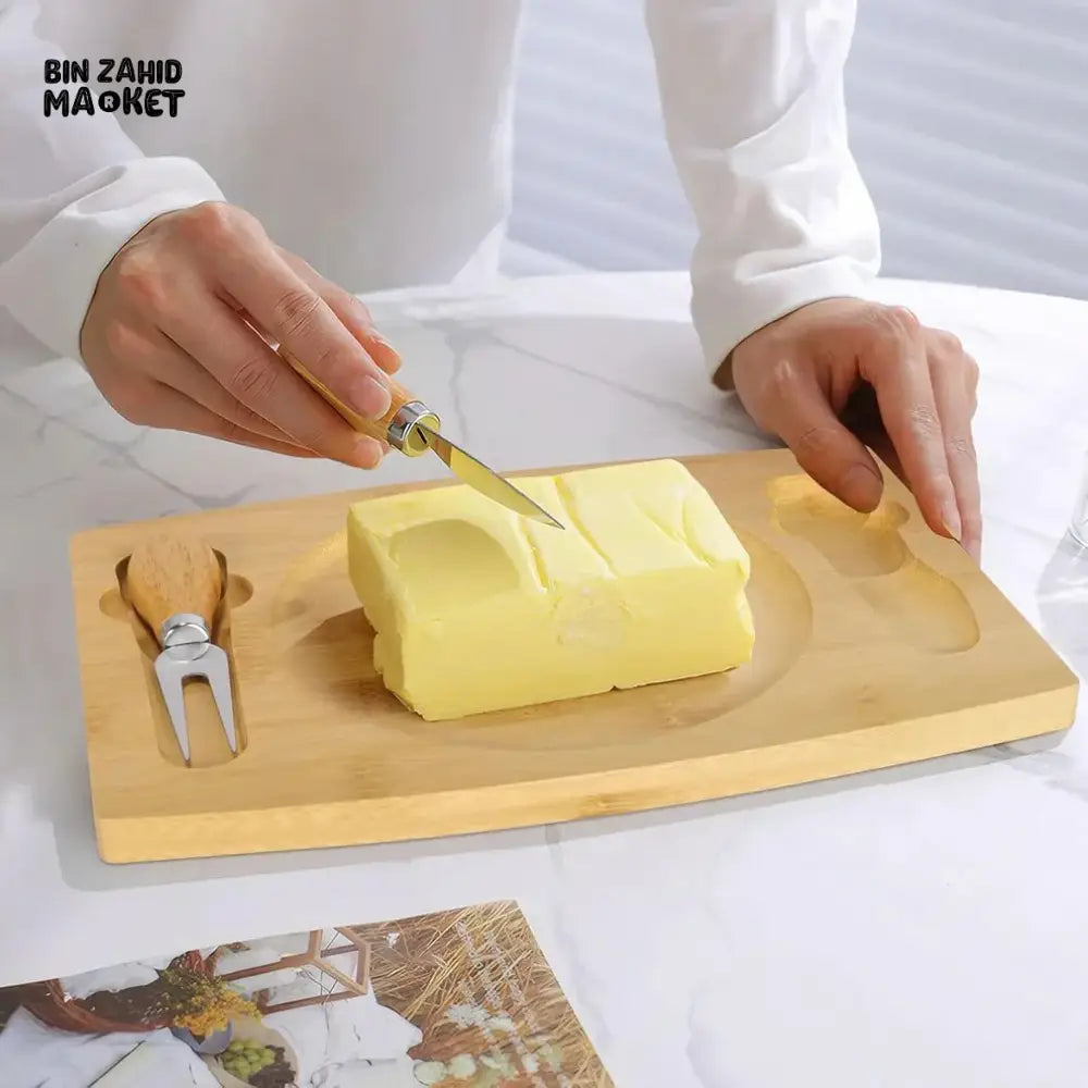 GLASS LID BUTTER DISH WITH BAMBOO BASE – MINIMALIST & ELEGANT KITCHEN STORAGE