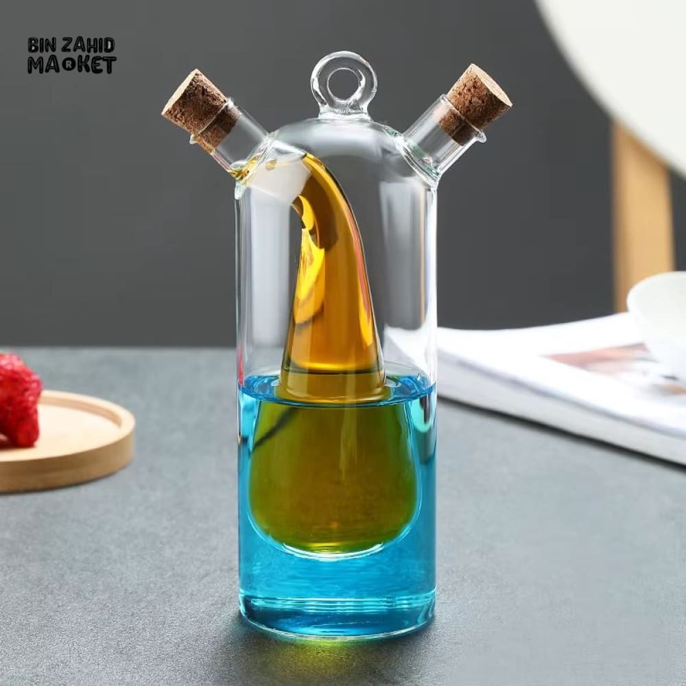 GLASS OIL & VINEGAR BOTTLE – KITCHEN STORAGE CONTAINER Design 06